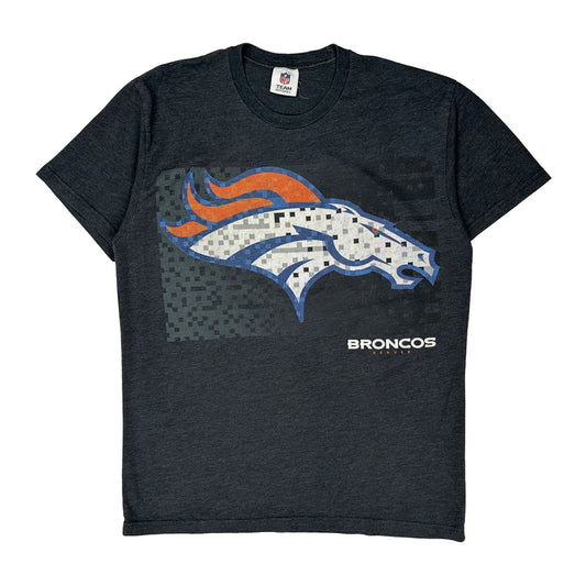 Vintage Denver Broncos Nfl T-Shirt - Large Grey Cotton