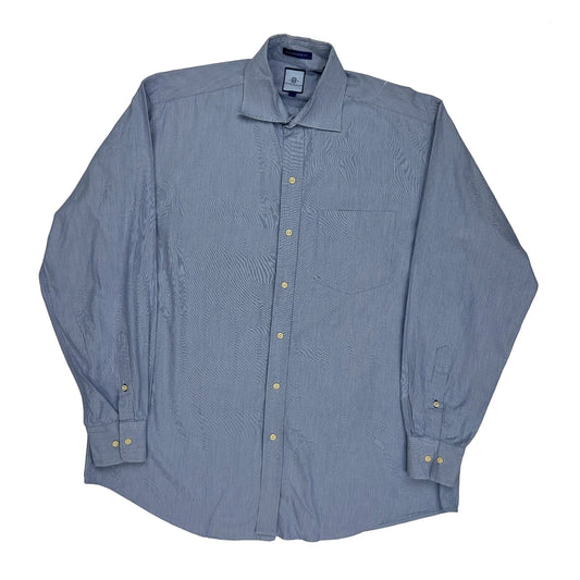 Collegiate Fit Tommy Hilfiger Shirt - Large Blue Cotton