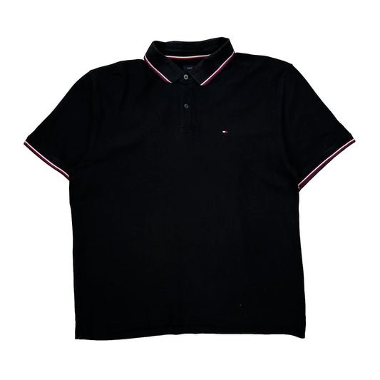 Vintage Tommy Hilfiger Polo Shirt - 2XL Black Cotton