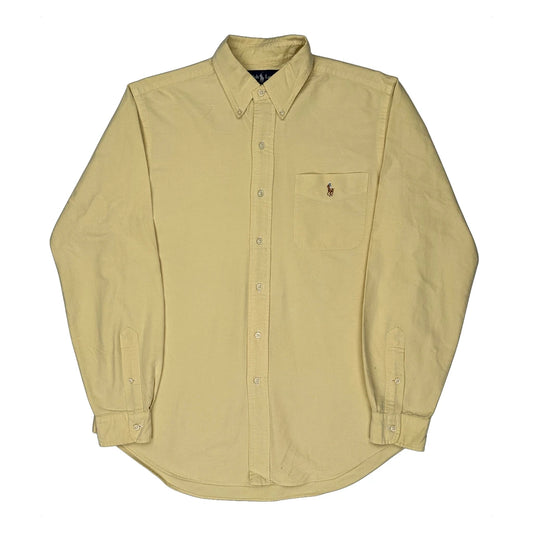 Classic Fit Ralph Lauren Shirt - Medium Beige Cotton