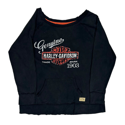 Motorcycles Harley Davidson Graphic Sweatshirt - XL Black Cotton