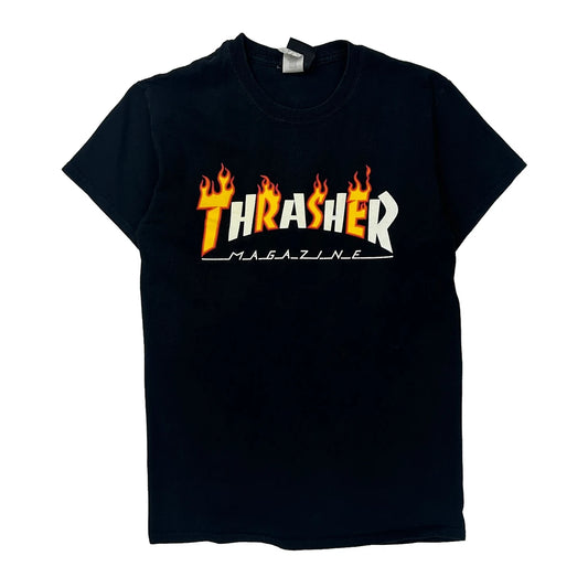Magazine Thrasher Graphic T-Shirt - Small Black Cotton
