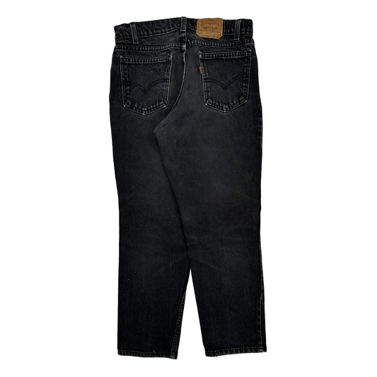 Made In USA Levis 550 Husky Jeans - 29W 27L Black Cotton