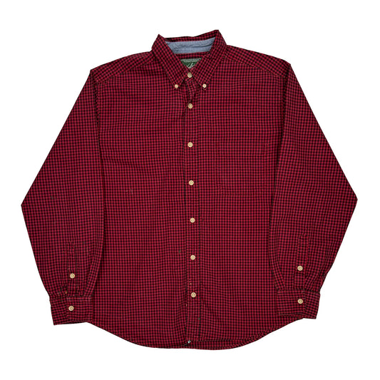 Woolrich Checked Shirt - Large Red Cotton