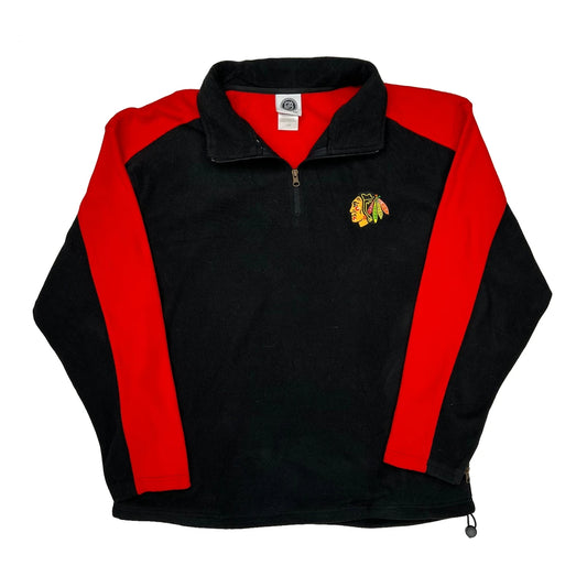 Blackhawks Nhl Fleece - Large Black Polyester