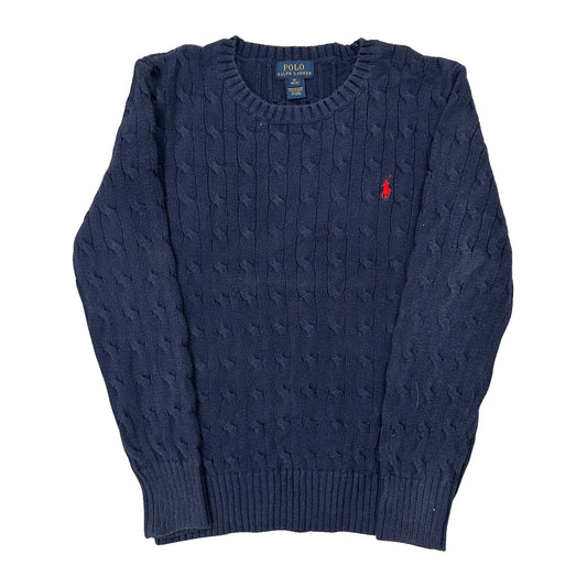 Age 8-9 Polo By Ralph Lauren Jumper - Medium Navy Cotton