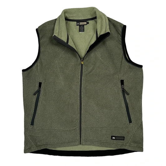 Rei Fleece Gilet - 2XL Green Polyester