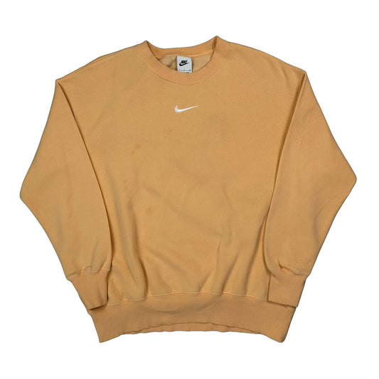 Nike Sweatshirt - Small Orange Cotton