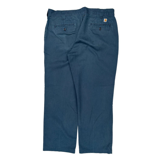 Carhartt Trousers - 36W 31L Blue Cotton