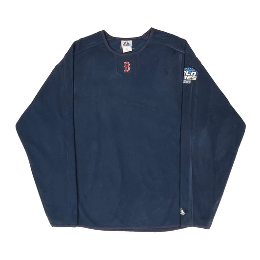 World Series 2004 Majestic Mlb Fleece - XL Navy Polyester