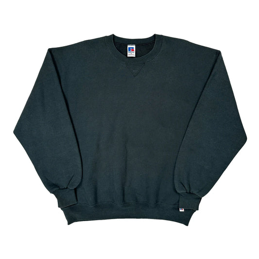 Russell Athletic Sweatshirt - XL Black Cotton