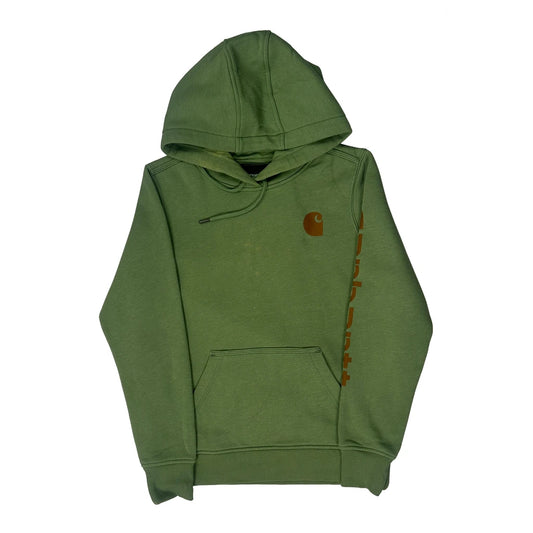 Carhartt Hoodie - XS Green Cotton Blend
