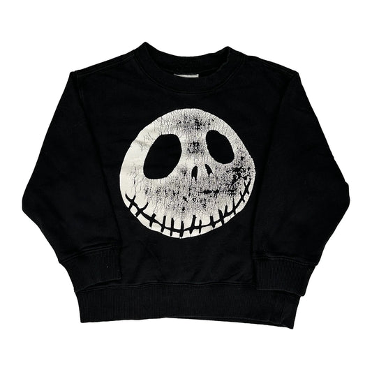 Age 4 Disney Cartoon Sweatshirt - XS Black Cotton Blend