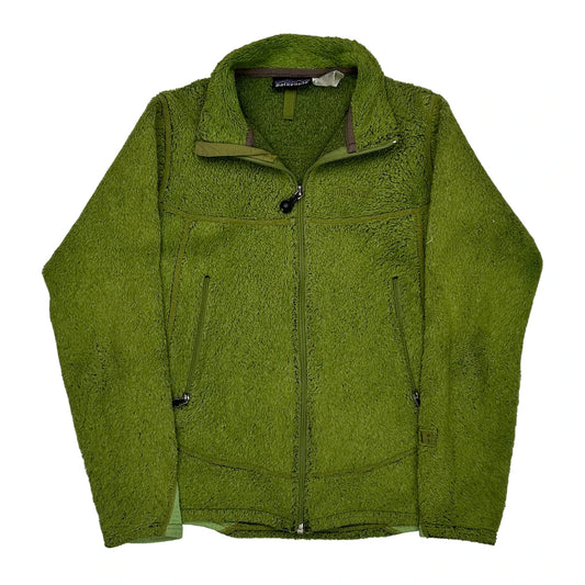 Made In USA Patagonia Fleece Jacket - Medium Green Polyester