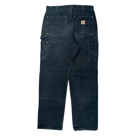 Carhartt Carpenter Trousers - 32W 31L Black Cotton