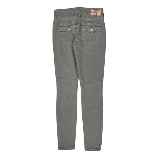 True Religion Skinny Jeans - 26W UK 6 Grey Cotton Blend