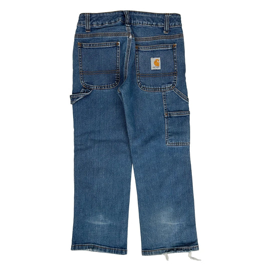 Age 8 Carhartt Carpenter Jeans - Medium Blue Cotton Blend