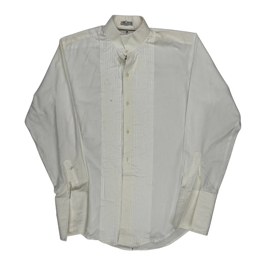 Pierre Balmain Shirt - Medium White Polyester Blend