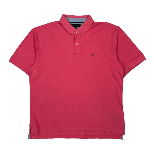 Tommy Hilfiger Polo Shirt - 2XL Red Cotton