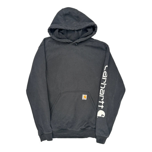Carhartt Spellout Hoodie - Small Black Cotton