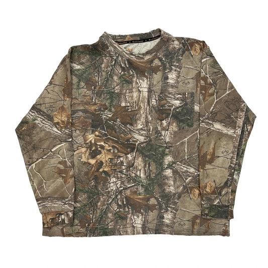 Bushmaster Camo Long Sleeve T-Shirt - XL Khaki Cotton