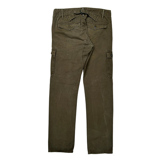 Levis Cargo Trousers - 33W 32L Green Cotton