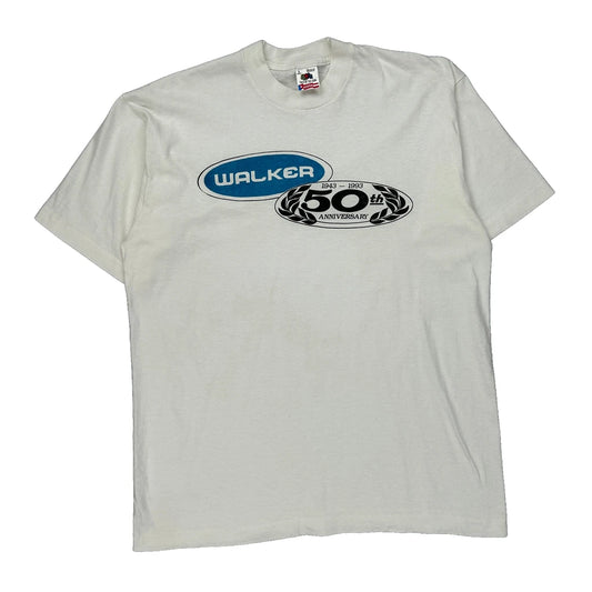 Fruit Of The Loom Single Stitch T-Shirt - Large White Cotton