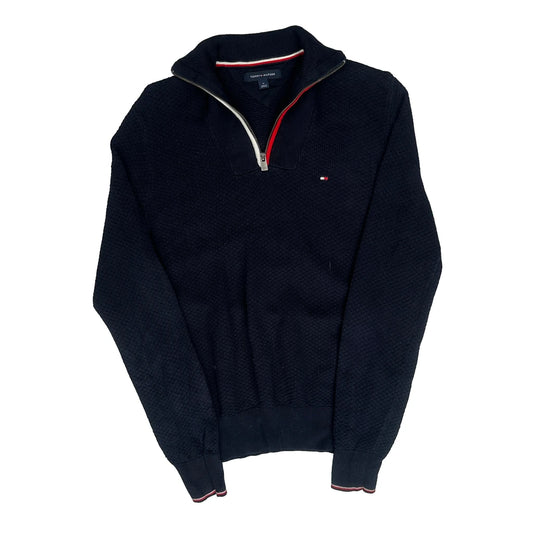 Tommy Hilfiger 1/4 Zip - Medium Navy Knitted