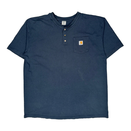 Carhartt Tall T-Shirt - 2XL Blue Cotton