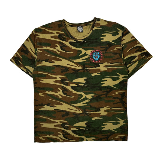 Skateboarding Santa Cruz Camo T-Shirt - XL Camo Cotton