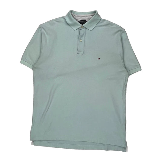Tommy Hilfiger Polo Shirt - Large Green Cotton
