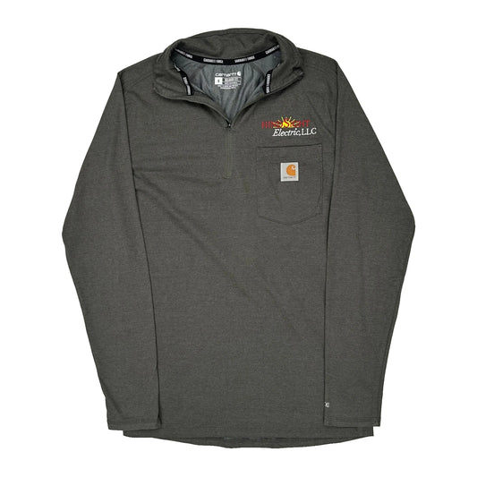 Carhartt 1/4 Zip - Small Grey Polyester Blend