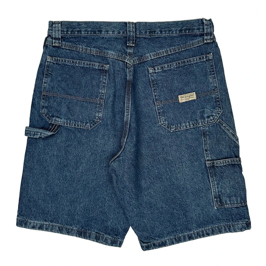 Wrangler Carpenter Shorts - 32W 10L Dark Wash Denim