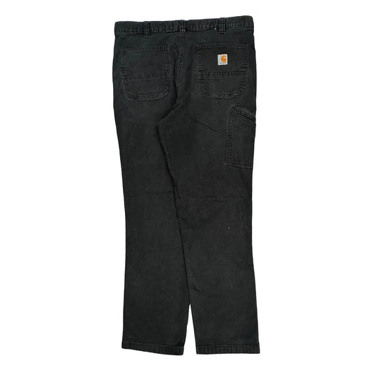 Carhartt Carpenter Trousers - 36W 33L Black Cotton