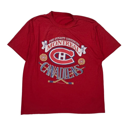 Montreal Canadiens Nhl Graphic T-Shirt - XL Red Cotton
