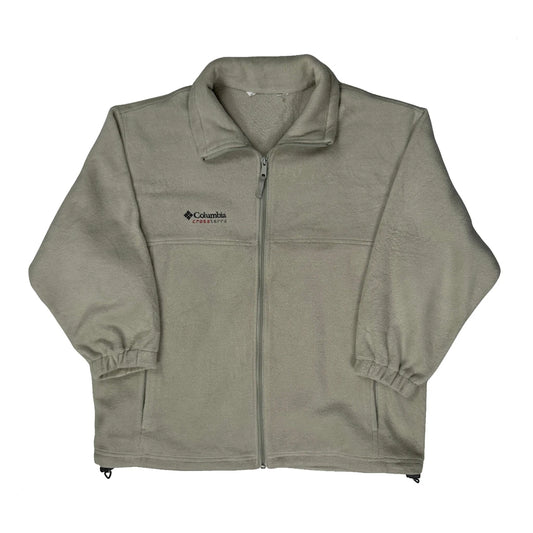 Columbia Fleece Jacket - XL Beige Polyester