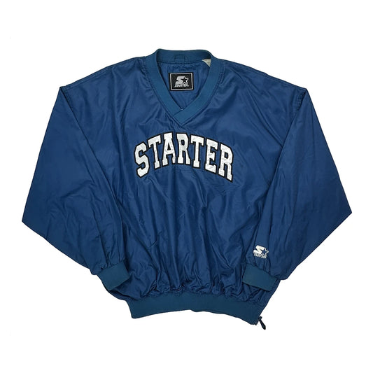 Starter Spellout Windbreaker - Medium Blue Polyester