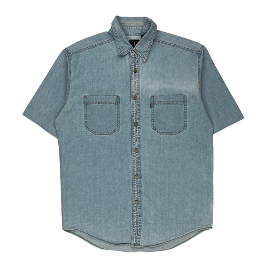 Levis Denim Shirt - Large Light Wash Cotton