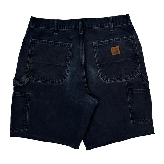 Carhartt Carpenter Shorts - 34W 9L Dark Wash Cotton