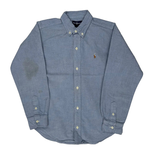 Age 7 Ralph Lauren Shirt - Small Blue Cotton