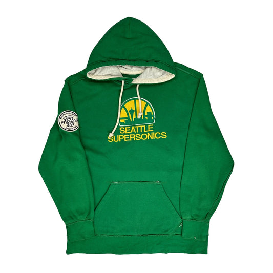 Seattle Supersonics Adidas Graphic Hoodie - XL Green Cotton Blend