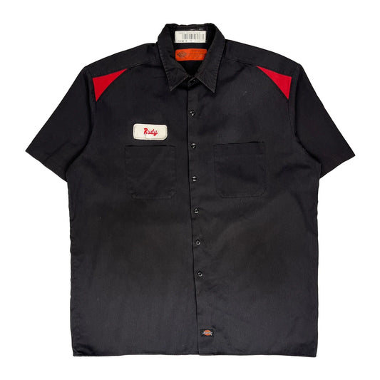 Dickies Tall Short Sleeve Shirt - XL Black Polyester Blend