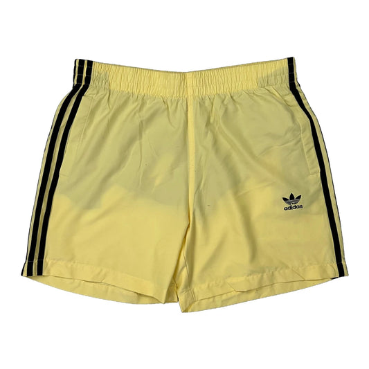 End Plastic Waste Adidas Sport Shorts - Large Yellow Polyester