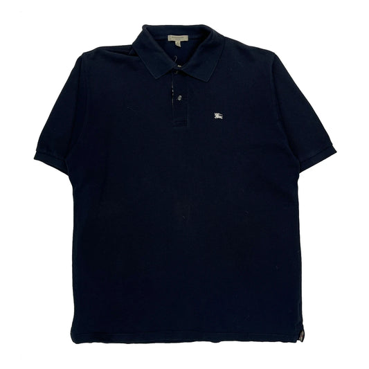 Burberry London Polo Shirt - Large Navy Cotton