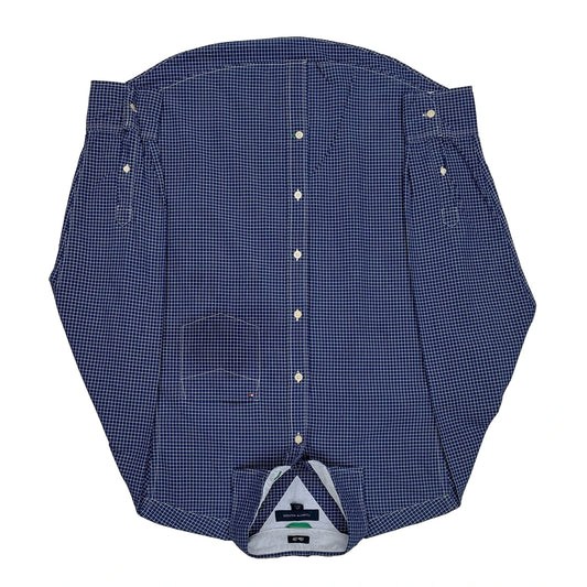 Tommy Hilfiger Checked Shirt - Large Blue Cotton