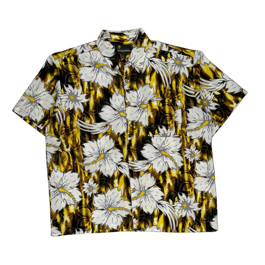 Island Tropics Floral Hawaiian Shirt - XL Multicoloured Polyester