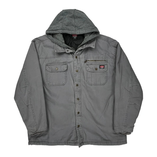 Wrangler Jacket - XL Grey Cotton Blend