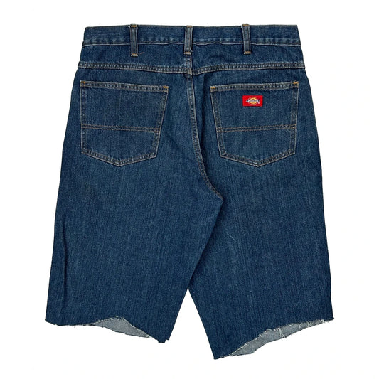 Dickies Denim Shorts - 34W 11L Blue Denim