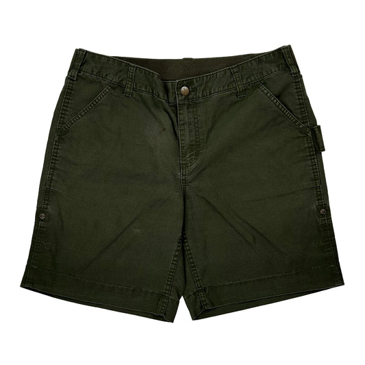 Carhartt Carpenter Shorts - Medium Green Cotton Blend
