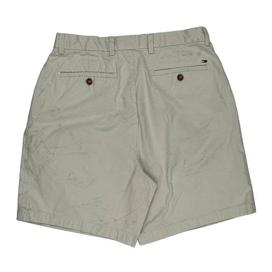 Tommy Hilfiger Shorts - 31W UK 14 Cream Cotton